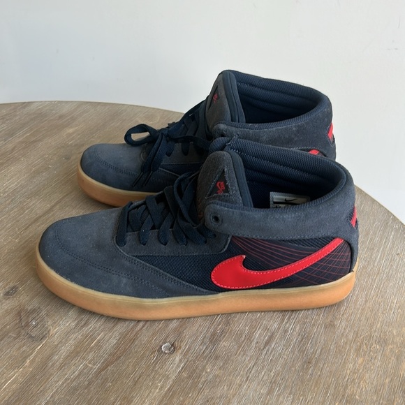 Nike SB Zoom Omar Salazar Mid Navy and Red Sneakers 2010 Men size 9.5 - Picture 9 of 16